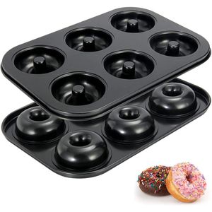 Donut Mold 8 Slots Silicone Non-Stick Doughnut Pan Heat Resistant Cake Mold~