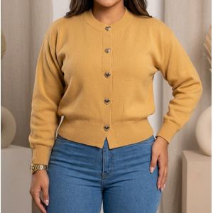 Elegant Soft Knit Sweater for Women Chic and Comfortable Button-Up Sweater Design