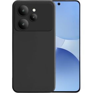 Silicone Phone Cover for Tecno Camon 12 - Black, anti-fingerprint, anti-scratch, durable silicone case