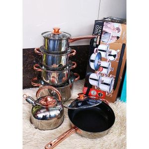 Bominox Heavy Duty 12pcs Stainless Steel Heavy Nonstick Cookware Set 