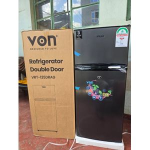 Von 125L Double Door Fridge