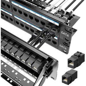 D-Link 48-Port Cat6 Patch Panel, 2U 19
