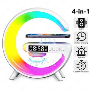 4-in-1 Wireless Charging Bluetooth Speaker for Gifting/Desktop Decoration