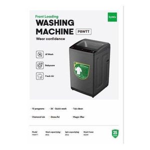 Syinix 8kg Top Load Wash and Dry Fully Automatic Washing Machine