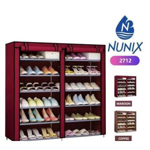 Nunix Shoe Rack/organizer High Quality 2 Column 36 Pairs Dustproof 