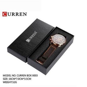 Curren Men's Brand Leather Quartz Watch Men Casual Waterproof