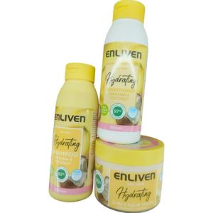 Enliven Hydrating Banana & Coconut SHAMPOO + CONDITIONER + HAIR MASK