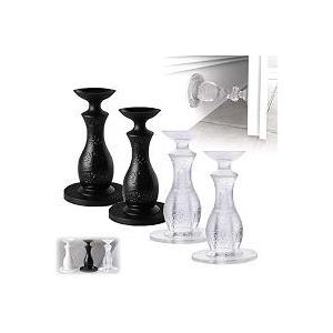 4 pieces - Door Rubber Stopper for Home, Kids Safety Guard, Silicone Wedge Stop for Main Entry, Heavy Duty Floor Block
