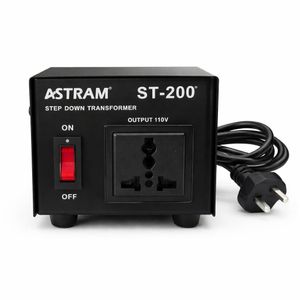 Astram 200W Step-Down Transformer (ST-200W) – 220V to 110V Voltage Converter