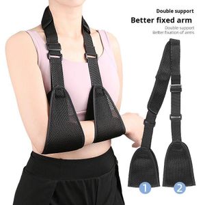 Arm Sling Adjustable Support Strap Lightweight Shoulder Immobilizer for Injured Elbow Broken Medical Triangle Dislocated Breathable Padded Strap for Men or Women Kid