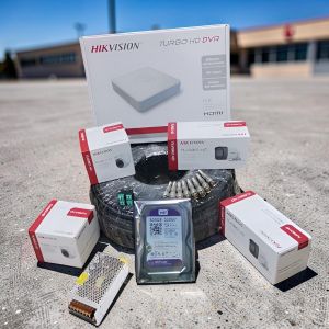 Hikvision 4 Turbo HD 1080P Full HD 2MP Enhanced Visibility Wide Viewing Coverage Reliable Security CCTV Cameras Complete Full System Kit -4 Channel DVR+500GB Harddisk