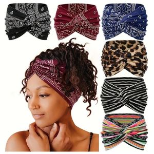 6pcs Women's Elastic Headbands, Yoga Sports Headband
