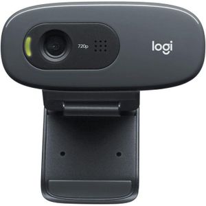 Logitech C270 HD Webcam - Black