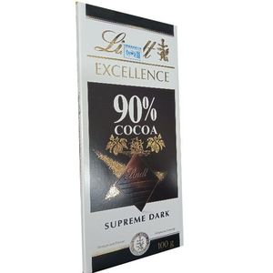 Lindt Excellence Dark Chocolate, Supreme Dark, 90% Cocoa - 3.5 oz