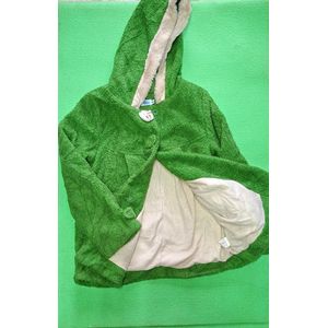 warm  girl's trench coat jacket with smooth fleece lining - thrift (4-5 years) 