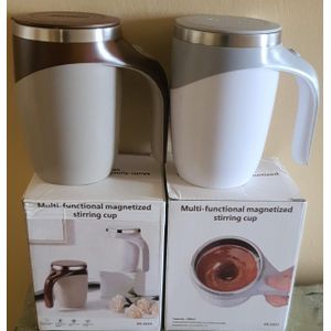 380ml Stainless Steel Automatic Magnetic Self-Stirring Mug – AAA Battery Powered Mixing Cup