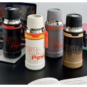 Classic Stainless Steel  Vacuum Thermos Cup Large-Capacity Portable Car-Mounted Tumbler 6-12hr Insulation 