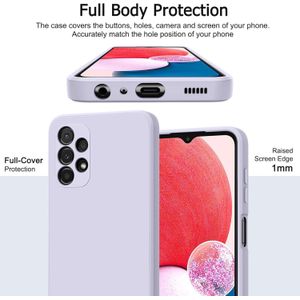 Soft Silicone Slim Fit Cover Anti-Scratch Shockproof Case for Samsung Galaxy A13 - Purple