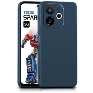 Soft Silicone Slim Fit Cover Anti-Scratch Shockproof Case for Tecno Pop 9 - Blue