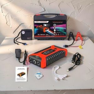 Cost-Effective High Performance Portable 12V 99800mAh 2-in-1 Multi-Functional High Power Car Emergency Jump Starter Kit with Tire Inflator Air Compressor 