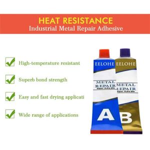 Metal Strength Glue Repair iron Bonding Adhesion Heat Residence Cold Weld metal Repair adhesive Agent Caster Glue weld Tools A+B