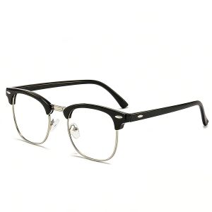 Anti Blue Light Glasses, UV400 Protection for Digital Screens, Transparent Lens with Lightweight Frame, Reduce Eye Strain and Improve Sleep