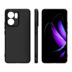 Soft Silicone Slim Fit Cover Anti-Scratch Shockproof Case for OPPO Reno 14 F - Black