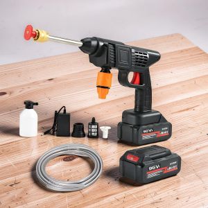 High Performance Long Term Reliability Lightweight Portable 96V Cordless Rechargeable Pressure Washer Gun Machine