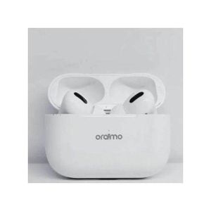 Oraimo Airpod Pro Wireless Bluetooth Earbuds white – Active Noise Cancellation (ANC), Deep Bass Stereo Sound, Touch Control, Long Battery Life, Portable Charging Case, Lightweight In-Ear Design for Android & iPhone