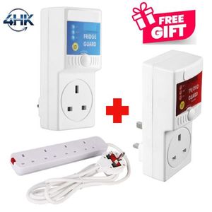 Heavy Duty TV Guard & Fridge Guard Voltage Protector Voltage Stabilizer Adapter Combo Plus FREE 4-Way Extension Cable