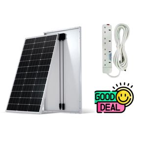Solarmax 250Watts Solar Panel All Weather Monocrystalline 250 Watts  Solar Panel 25 Years Warranty+ Free 4 Way Extension