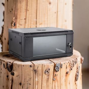 Smooth Paint Finish Elegant Black Finish Professional Networking Rack 4U Wall Mount Data Cabinet 
