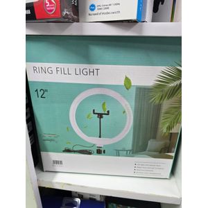  12-Inch Ring Light Kit with Adjustable Tripod and Color Temperature for Professional Content Creation