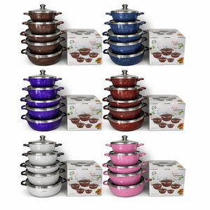 Durable Cooking Pot Set With Tight Fit Glass Lids