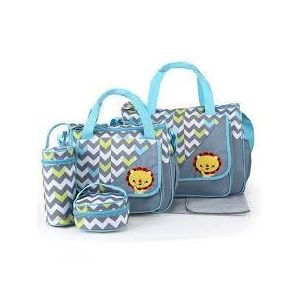 5 In 1 Baby Diaper Bag Nappy Changing Pad Travel Mummy Bag