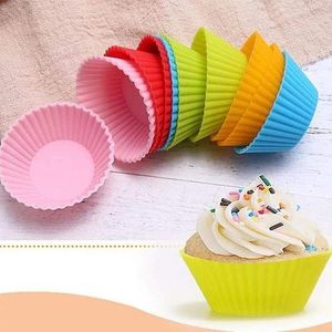 12/24/36 Pcs Silicone Cupcakes/Cup Cakes/Muffin/Queen Cakes Baking Molds Cases