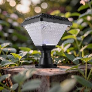 Energy Efficient Bright LED Wide Coverage Lighting LED Solar Garden Main Gate Lamp Waterproof Outdoor Light 