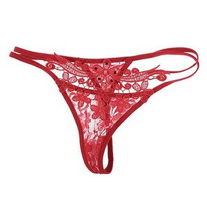 Fashion Women Sexy Heart Strappy G-string Panties Knickers-Red