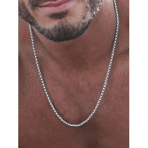 Jewelry Men’s Classic Silver Chain Necklace