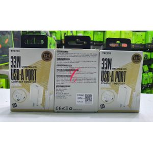 Tecno Pova 6 Neo 5G 33W Fast Charger-White