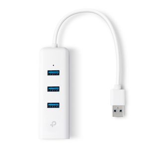 TPLink USB 3.0 3-Port Hub & Gigabit Ethernet Adapter 2 in 1 USB Adapter (5 Gbps)