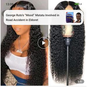 Fbk n Women Wigs Long Loose Curly Deep Wave Wig Heat Resistant Synthetic Glueless Middle Part Ladies Hair Wig 