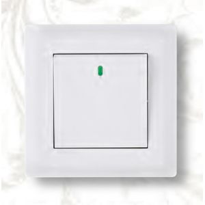 Alva 10pcs, 1GANG 2WAY ,Screwless wall switch. Durable,Steel frame,plastic cover.