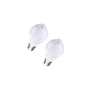 B22 7W Auto PIR Motion + Light Sensor Detection LED (Pack Of 2)