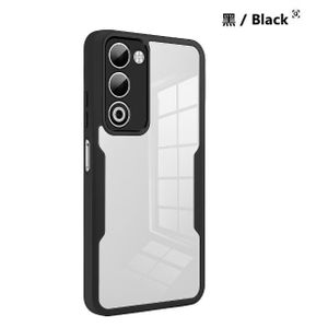 Oppo A5 Transparent, Clear And Colorless With Black Edges Unique And Stylish High Protection Phone Case/ Cover