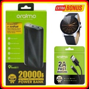 Oraimo Original Power Bank 20000mAh Fast Charge +VALUE GIFTS
