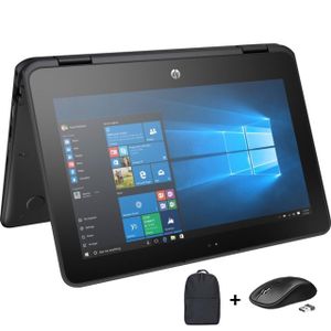 HP Refurbished ProBook 11 X360 G6 Core i5 8GB 256GB SSD 10th Gen 11.6" HD Display Touchscreen Windows 11 Pro Webcam, WiFi Laptop  + Mouse + Bag