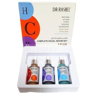 DR RASHEL Complete Facial Serum Set (3 Pack): Vitamin C, Retinol & Hyaluronic Acid Face Serums