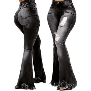 Fashion (black)Europe America Moto Birker PU Jeans Women Fashion