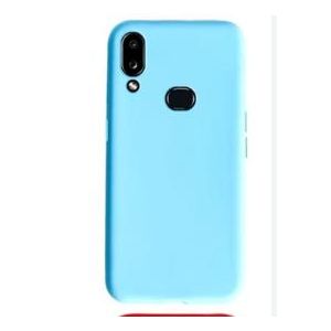 Soft Silicone Back Cover for Samsung Galaxy A10s - Light Blue, anti-fingerprint, anti-scratch, durable silicone case